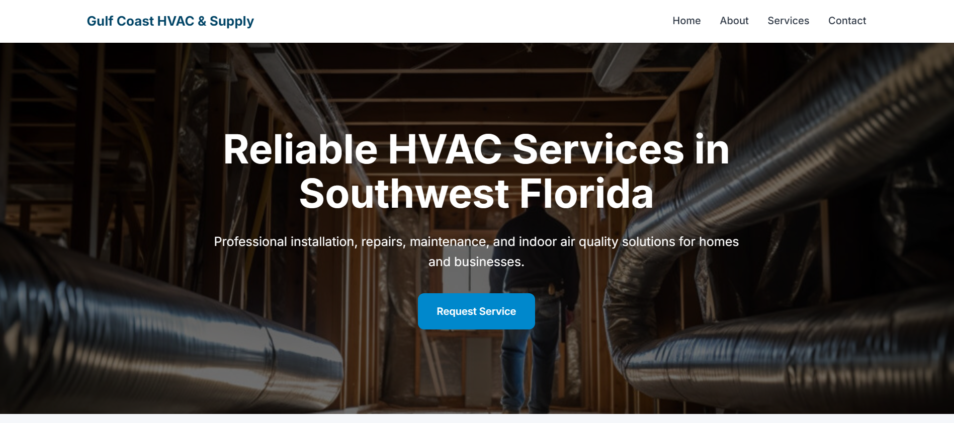 Gulf Coast HVAC Marketing Website thumbnail